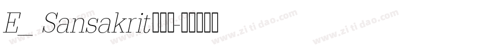 E_ Sansakrit手机版字体转换